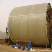 Большой резервуар FRP, изготовленный на месте